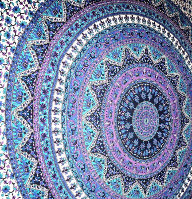 Purple Mandala Tapestry