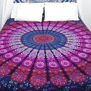 Pink Feather Tapestry