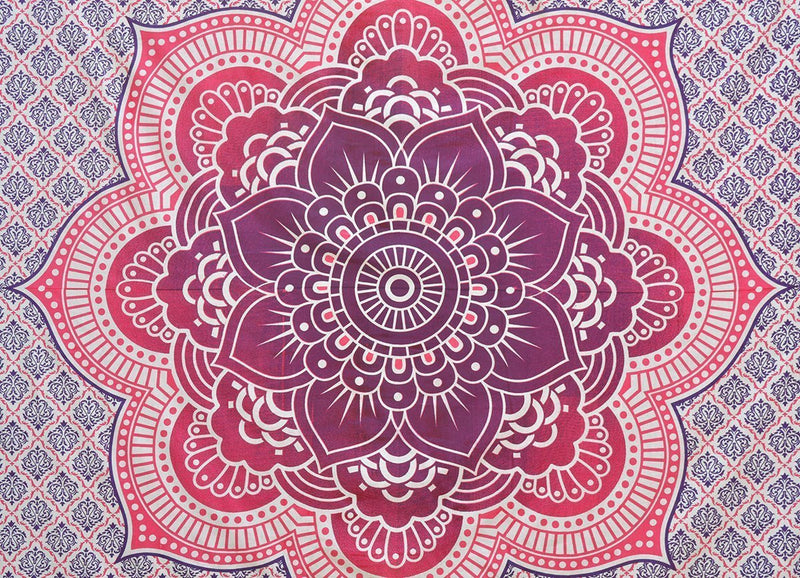 Pink Flower Ombre Tapestry