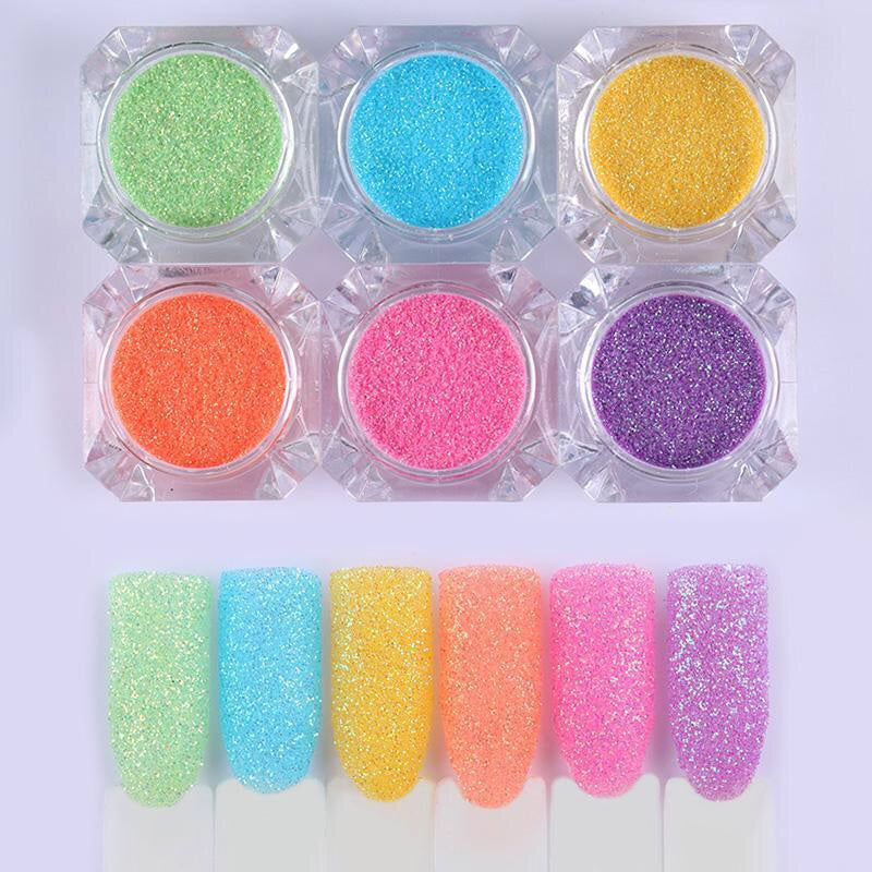 Unicorn Glitter Powder Dip Nail Art Set