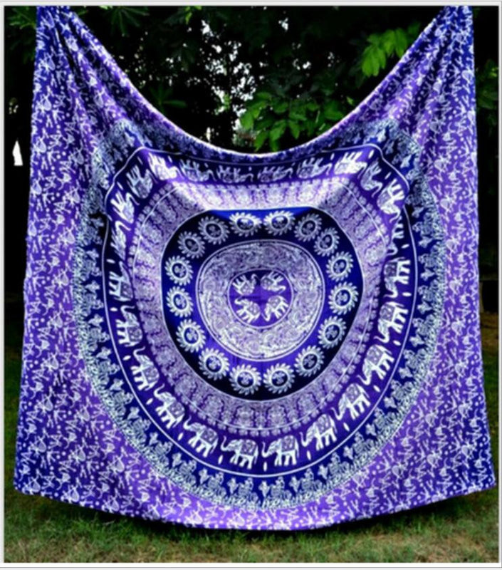 Purple Elephant Tapestry